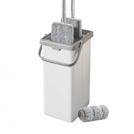 Швабра и ведро c системой очистки Xiaomi Mayflower Square Bucket Flat Double Scratch Mop Set + 1 насадка для швабры (WYH-PB99)