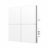 Умный выключатель четырехклавишный с нулевой линией Xiaomi Linptech Smart Switch Zero Fire PLC Version White (QH1DP-W4)