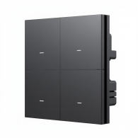 Умный выключатель четырехклавишный с нулевой линией Xiaomi Linptech Smart Switch Zero Fire PLC Version Gray (QH1DP-W4)