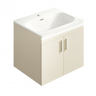 Тумба со встроенной раковиной для ванной комнаты Xiaomi HiGold Bathroom Cabinet With Sink Wood Cream 600 mm (тумба + встроенная раковина)