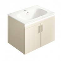 Тумба со встроенной раковиной для ванной комнаты Xiaomi HiGold Bathroom Cabinet With Sink Wood Cream 700 mm (тумба + встроенная раковина)