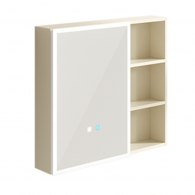 Умное зеркало для ванной комнаты Xiaomi HiGold Smart Sensor Mirror Cabinet Wood Cream 750 mm (умное зеркало + настенный шкаф)