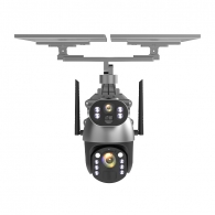 IP-камера на солнечных батареях YouSmart Dual Lens Solar Wireless PTZ Security Zoom Camera 4G Black (Q5MAX Plus 2025)