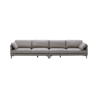 Четырехместный кожаный диван Xiaomi 8H Large C-position Antibacterial Leather Sofa Grey (B5S)