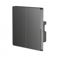 Умный выключатель двухклавишный с нулевой линией Xiaomi Smart Switch 2 Double Open Space Gray (XMS02BXS)