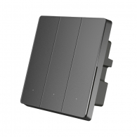 Умный выключатель трехклавишный с нулевой линией Xiaomi Smart Switch 2 Three Open Space Gray (XMS02CXS)