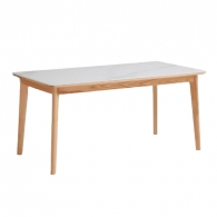 Стол обеденный со столешницей из керамогранита Xiaomi Linsy Solid Oak Dining Table 1.2 m Brown/White (LH009R1-B)