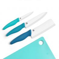 Набор керамических ножей c разделочной доской Xiaomi Huo Hou Ceramic Knife Chopping Block Kit