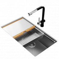 Многофункциональная кухонная мойка со смесителем Xiaomi Mensarjor Kitchen Multifunctional Sink Washing Machine (3018) (со смесителем)