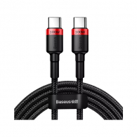 Кабель Baseus Cafule Series Type-C to Type-C PD2.0 100W 2m Black/Red (CATKLF-AL91)