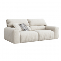 Диван на 2 места Xiaomi Linsy Сorduroy Sofa With High Backrest Made Of Anti-Vandal Fabric 2200 mm White (BS628-B)