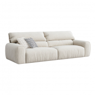 Диван на 2 места Xiaomi Linsy Сorduroy Sofa With High Backrest Made Of Anti-Vandal Fabric 2800 mm White (BS628-B)