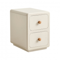 Прикроватная тумбочка с двумя ящиками для хранения Xiaomi Linsy Children's Bedside Table Standard Model With Two Drawers 0.32 m Milky/White (VL1B-A)