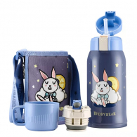Детский термос Xiaomi Beddybear Double Cover Children Mug 600ml Good Night Bunny
