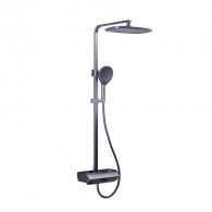 Душевая стойка с термостатом Xiaomi Whale Spout Waist Massage Constant Temperature Digital Display Shower Set Grey