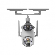 IP-камера на солнечных батареях YouSmart Dual Lens Solar Wireless PTZ Security Zoom Camera 4G White (Q5MAX Plus 2025)