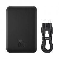 Внешний аккумулятор с поддержкой беспроводной зарядки Baseus Magnetic Wireless Charging Power Bank 6000 mAh 20W Black (PPCXM06)