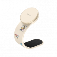 Автомобильный магнитный держатель с функцией беспроводной зарядки Baseus Magnetic Phone Holder C02Pro Charging Version Starlight White (BS-CM019)