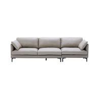 Трехместный кожаный диван Xiaomi 8H Large C-position Antibacterial Leather Sofa Grey (B5S)