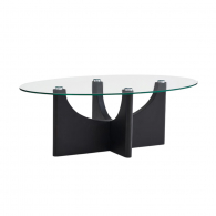 Журнальный столик Xiaomi Linsy Mid-Century Modern Geometric Coffee Table Black  100 cm (YF2L-C)