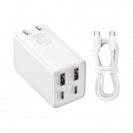 Сетевое зарядное устройство Baseus GaN6 Pro Fast Charger 65W White (CCGAN65C6)