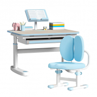 Набор детской мебели стол 0.7 м и стул Xiaomi Igrow A Set Of Children's Furniture A Lifting Educational Table And Chair Macaron Blue