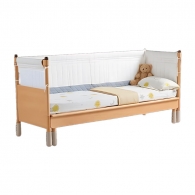 Детская кровать Xiaomi Linsy Children Retractable Bed With Guardrail Wood (LH301A1-A) (с ограждением) (без матраса)