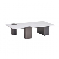 Журнальный столик Xiaomi Linsy Italian Minimalist Sintered Stone Coffee Table White/Grey 140 см (ZY1L-A)