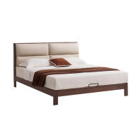 Двуспальная кровать Xiaomi Linsy Nordic Solid Wood Double Bed Walnut/Beige 1.8 m (RQ8A-A) (без матраса)