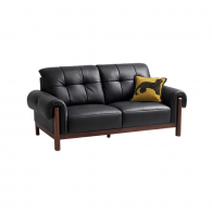 Диван на 2 места Xiaomi Linsy Nordic Style Solid Wood Sofa 2000 mm Walunt/Black (RQ4K-A)