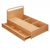 Детская кровать с ящиками для хранения Xiaomi Linsy Children's Storage Bed 1.05 m Log Color (KN4A-A)