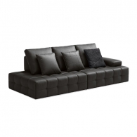 Диван на 3 места Xiaomi Linsy Leather Sofa 2 seat(L)+2 seat(R) 2500 mm Black (PS514-A)