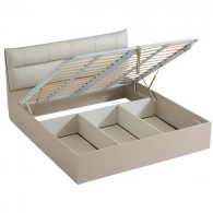 Двуспальная кровать с ящиками для хранения  Xiaomi Linsy  A High Box Storage Bed 1.5 m Grey (TV1A-A) (без матраса)