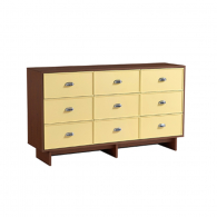 Комод Xiaomi Linsy Minimalist Modern Chest of Drawers 1.16 m Walnut/Yellow  (LS933E1-C)