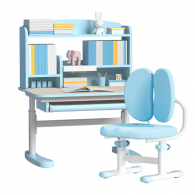Набор детской мебели стол 0.8 м и стул Xiaomi Igrow A Set Of Children's Turniture Table And Chair Macaron Blue