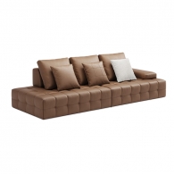 Диван на 3 места Xiaomi Linsy Leather Sofa 2 seat(L)+2 seat(R) 2800 mm Brown (PS514-A)