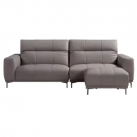 Двухместный модульный диван Xiaomi Linsy Italian Leather Sofa Grey (PS360)