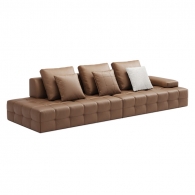 Диван на 3 места Xiaomi Linsy Leather Sofa 2 seat(L)+2 seat(R) 3200 mm Brown (PS514-A)