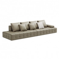 Диван на 4 места Xiaomi Linsy Leather Sofa 2 seat(L)+2 seat(R) 3600 mm Grey (PS514-A)