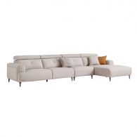 Угловой диван с левым шезлонгом Xiaomi Linsy Italian Style Sofa Triple Seat + Left Chaise 3910 mm Grey (BS361-A)