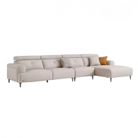 Угловой диван с левым шезлонгом Xiaomi Linsy Italian Style Sofa Triple Seat + Left Chaise 3730 mm Grey (BS361-A)