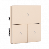 Умный настенный выключатель Xiaomi Ptxzn Smart Switch A6 Gold (тройной с нулевой линией)