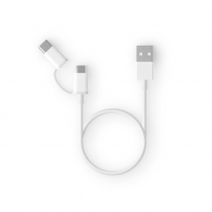 Кабель Xiaomi ZMI AL501 USB - Type-C / Micro USB Combo Cable 100 см White