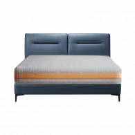 Двуспальная кровать с латексным матрасом Xiaomi 8H Sugar Fashion Soft Leather Soft Bed 1.5m Mist Blue (JMP5+TT)