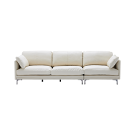 Трехместный кожаный диван Xiaomi 8H Large C-position Antibacterial Leather Sofa White (B5S)