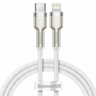 Кабель Baseus Cafule Series Metal Data Cable Type-C to iP PD20W Fast Charge 1m White(CATLJK-A02)