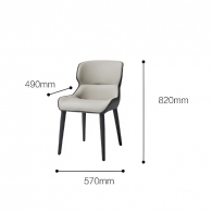 Комплект обеденной мебели Круглый раздвижной стол и 4 стула Xiaomi 8H Jun Telescopic Rock Board Dining Table and Four Chairs Grey/Beige