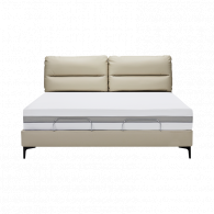 Умная двуспальная кровать Xiaomi 8H Milan Smart Leather Electric Bed S-Pro 1.8 m Beige (умное основание DT4 Pro и хлопковый матрас MZ1)