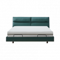 Умная двуспальная кровать Xiaomi 8H Feel Intelligent Leather Suspended Electric Bed X+ 1.5m Green (умное основание DT7 и хлопковый матрас MZ1)