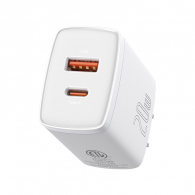 Сетевое зарядное устройство Baseus Compact Quick Charger U+S 20W US White (CCCP20US)
